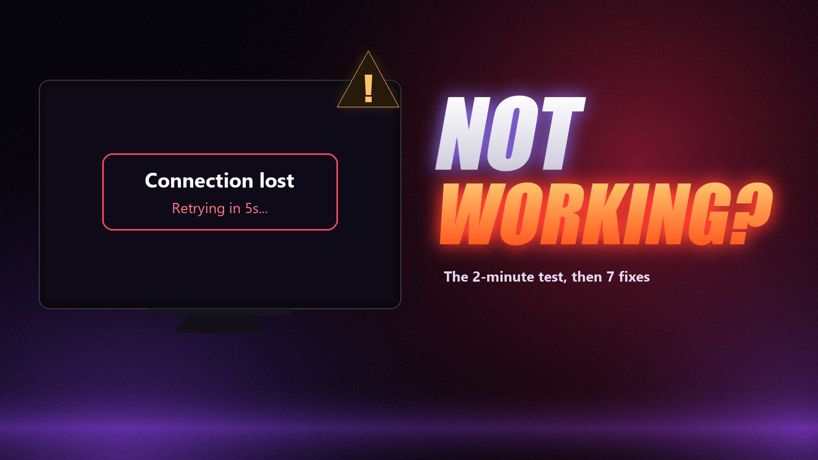 IPTV not working: a television showing a stream error during a live match